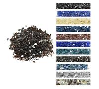 VEVOR Fire Glass, 20 LBS / 9.0 KG High-Temperature Resistant Fireplace Rocks, 1/2-Inch / 12.7 mm Reflective & Smokeless Firepit Glass Rock, High Luster Stone Landscaping for Fire Pit Table, Copper