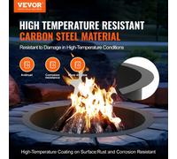 Vevor Fire Pit Ring 31" Inner Opening Q235 Carbon Steel 7-Section Seamless Assembly Above/in-Ground Diy Bbq Campfire Ring