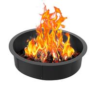 VEVOR Fire Pit Ring, 45-Inch Outer/39-Inch Inner Diameter, 10inch Height Fire Pit Insert, Heavy Duty Carbon Steel Liner DIY Campfire Ring above or In-Ground, for Outdoor Camping, Bonfires