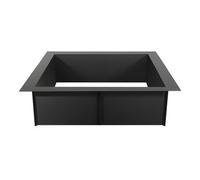 Vevor Fire Pit Ring Carbon Steel Diy Campfire Insert Above Or In-Ground Installation High-Temp Coating For Camping Bonfires