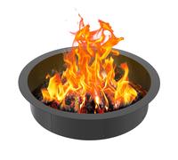 VEVOR Fire Pit Ring Round 40 Inch Outer Steel Liner DIY Campfire Ring Firepit