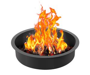VEVOR Fire Pit Ring Round 40” Outer 36” Inner Steel Liner DIY Campfire Firepit