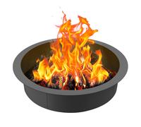VEVOR Fire Pit Ring Round 44 Inch Outer Steel Liner DIY Campfire Ring Firepit