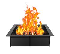 VEVOR Fire Pit Ring, 36x36 in Outer/30x30 in Inner Diameter, 10inch Height Square Fire Pit Insert, Heavy Duty Carbon Steel Liner DIY Campfire Ring above or In-Ground, for Outdoor Camping, Bonfires