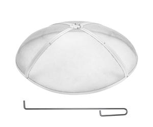 VEVOR Fire Pit Spark Screen Round 40", Reinforced Heavy Duty Steel Metal Cover, Outdoor Firepit Lid, Easy-Opening Top Screen Covers Round with Ring Handle for Outdoor Patio Fire Pits Backyard