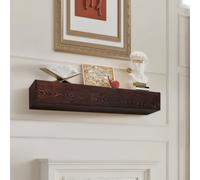 VEVOR Fireplace Mantel, 72" x 8" x 5", 50 lbs Weight Capacity, Natural Wood Mantel for Over Fireplace, Wall Mounted Floating Farmhouse Shelf, Handcrafted Fireplace Mantel for Wall Decor, Rustic Brown