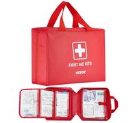 VEVOR First Aid Kit, 420 Pieces, 600D Nylon Large Survival First Aid Bag, Emergency Medical Supplies, for Home, Car, Office, Travel, Camping, Truck, Hiking, Sports, Vehicle and Outdoor Emergencies