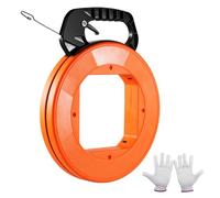 VEVOR Fish Tape, 120-foot, 1/8-inch, Steel Wire Puller with Optimized Housing and Handle, Easy-to-Use Cable Puller Tool, Flexible Wire Fishing Tools for Walls and Electrical Conduit, Non-Conductive