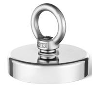 VEVOR Fishing Magnet, 700 LBS/318 Kg Pulling Force Super Strong Neodymium Fishing Magnet, Rare Earth Magnet with Handle Diameter 2.36 in/60 mm for Retrieving in River, Magnetic Fishing, Heavy Hanging
