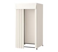 VEVOR Fitting Room, Moveable Dressing Room with Thick Curtains, Privacy Space with Casters and a Sturdy Metal Hook, for Boutique, Mall, Tailor's Store
