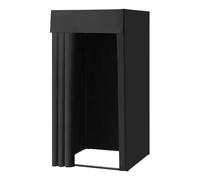 VEVOR Fitting Room, Portable Dressing Room with Thick Polyester Curtains, Privacy Space with Shading Curtain and a Hook, for Boutique, Mall, Tailor's Store & Outdoor Activity 39 x 39 x 78 in (Black)