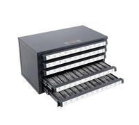VEVOR Tap Dispenser Cabinet, Five-Drawer Tap Organizer Cabinet for #2-56-#12-28 Steel Tap Dispenser Organizer Cabinet with Labels, 60-Compartment Stackable Tap Cabinet for Tap Storage
