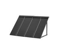 VEVOR Fixed Metal Awning 44 x 24 in, Window Awning Door Canopy, Stable Triangle Steel Frame Awnings for Doors Exterior Rain, and Snow Sunlight Protection for Door Entrance, Windows, Porches, Balconies