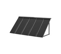 VEVOR Fixed Metal Awning 56 x 24 in, Window Awning Door Canopy, Stable Triangle Steel Frame Awnings for Doors Exterior Rain, and Snow Sunlight Protection for Door Entrance, Windows, Porches, Balconies