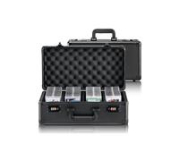 Vevor FJKSNHMMS108T371IV0 108 PSA Graded Card Storage Box 4 Slots Sports Card Holder Case with Coded Lock