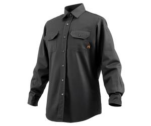 VEVOR Flame-Resistant Welding Jacket - XL Size, 7oz. FR Cotton, Machine Washable, Heat-Resistant Safety Jacket with Collar, Adjustable Cuffs & Pockets, ATPV 9.2 Cal/cm² Arc Rating