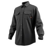 VEVOR Flame-Resistant Welding Jacket - XL Size, 7oz. FR Cotton Welding Jacket, Machine Washable Heat-Resistant Safety Jacket with Collar, Adjustable Cuffs & Pockets, Meet ATPV 9.2 Cal/cm² Arc Rating