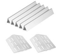 VEVOR Flavorizer Bars and Heat Deflectors, 44cm Grill Replacement Part, for Weber Genesis 300 Series Grills, Including E310 E320 E330 S310 S320 S330, Stainless Steel Thicker Heat Plate, 7 Pack