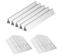 VEVOR Flavorizer Bars and Heat Deflectors, 44cm Grill Replacement Part, for Weber Genesis 300 Series Grills, Including E310 E320 E330 S310 S320 S330, Stainless Steel Thicker Heat Plate, 7 Pack
