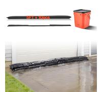 VEVOR Flood Barrier, 12 ft Length x 12 in Height Sandbag Alternative, Water Barrier for Flooding with Great Waterproof Effect, Reusable PVC Water Diversion Tubes, Flood Barriers for Home, Door, Garage