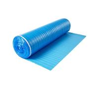 VEVOR Floor Underlayment 18.6 m²/Roll, 3-in-1 3 mm Thick Flooring Padding with Tape & Vapor Barrier, Heavy Duty EPE Foam with Blue PE, Soundproofing and Noise Reduction, Ideal for Laminate Wood