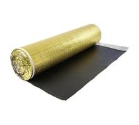 VEVOR 30IXPE30-L(G)-200sf Underlayment 18.6 m²/Roll 3 mm Thick Padding with Tape & Vapor Barrier, Heavy Duty EPE Foam with Gold PE, Soundproofing and Noise Reduction, Ideal for Laminate Wood Floors
