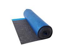 VEVOR Floor Underlayment 18.6 m²/Roll, 3 mm Thick Laminate Flooring Padding with Attached Vapor Barrier, Heavy Duty Fiber + PE Film, Soundproofing & Noise Reduction, Ideal for Vinyl Wood Flooring
