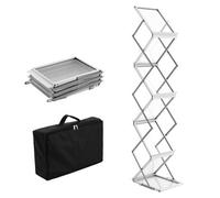 Vevor Foldable Magazine Display Rack, 6 Pockets Pop-Up Brochure Display Stand, Display Catalog Literature Holder Stand