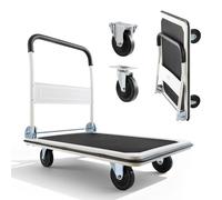 VEVOR Foldable Push Cart Dolly 660 lbs Folding Platform Hand Truck with Wheels
