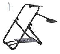 VEVOR Foldable Racing Steering Wheel Stand, Height Adjustable Universal Base Compatible with Mainstream Brands Racing Wheel and Pedal, Heavy-duty Frame Standard GT/Formula Seating Portable