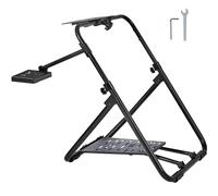 VEVOR Foldable Racing Steering Wheel Stand, Height Adjustable Universal Base Compatible with Logitech & Thrustmaster Racing Wheel and Pedal, Heavy-duty Frame Standard GT/Formula Seating Portable