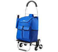 VEVOR Foldable Stair Climbing Cart Shopping Trolley Cart 36L with 6 Wheels