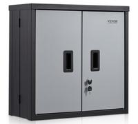 VEVOR Foldable Wall Cabinet, Metal Garage Locker Mounted 660 mm Small Tool Chest 108.8 kg Loading Capacity Adjustable Shelf Magnetic Door File for War