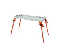 Welding Table 44" x 21" 500LBS Folding Workbench with 4-Level Adjustable Height