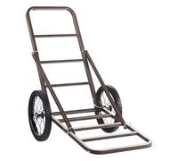 VEVOR Foldable Wild Wagon, Iron, Brown Black, 112 x 65 x 105