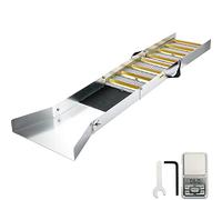 VEVOR Folding Aluminum Alloy Sluice Box, Compact 50" Sluice Boxes for Gold, Lightweight Gold Sluice Equipment, Portable Sluice Boxes with Miner's Moss, River, Creek, Gold Panning, Prospecting, Dredg