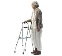 VEVOR Folding Hemi Walker, One Arm Folding Walker for Seniors with 6-Level Adjustable Height, Lightweight Aluminum | Side One-Hand Style Mobility Aid for Elderly Handicapped Disabled, Up to 350LBS