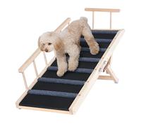 VEVOR Folding Pet Ramp for Dogs & Cats, Adjustable 13.8" to 27.6", 47.2" Long, Suitable for Couch, Sofa, Car