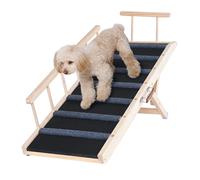 VEVOR Folding Pet Ramp for Dogs & Cats, Adjustable 13.8" to 27.6", 47.2" Long, Suitable for Couch, Sofa, Car