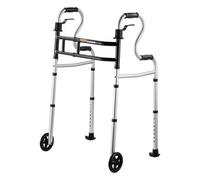 VEVOR Folding Walker Stand-Assist Folding Walkers with Adjustable Height & Width