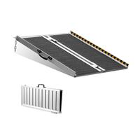 VEVOR Folding Wheelchair Ramp Portable Aluminum Threshold Ramp 2 ft 800 lbs