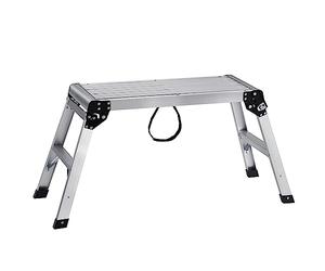VEVOR Folding Work Platform, 330 lbs Load Capacity, Aluminum Drywall Stool Ladder, Heavy Duty Work Bench w/Non-Slip Feet, Ideal for Washing Vehicles, Cleaning, Painting, Decorating