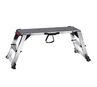 VEVOR Folding Work Platform, 660 lbs Load Capacity, Aluminum Drywall Stool Ladder, Heavy Duty Work Bench w/Non-Slip Feet, Ideal for Washing Vehicles, Cleaning, Painting, Decorating