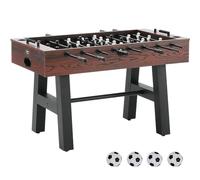 VEVOR Foosball Table, 1.4m Standard Size, Indoor Full Size, Soccer with Foosball Table Set, Includes 4 Balls and 2 Cup Holders