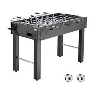 VEVOR Foosball Table, 121 cm Standard Size Table, Indoor Full Size Foosball Tables for Home, Family, and Game Room, Durable Soccer Set, Includes 2 Balls, Score Keeper, and 2 Cup Holders
