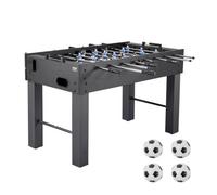 VEVOR Foosball Table, 137 cm Standard Size Table, Indoor Full Size Foosball Tables for Home, Family, and Game Room, Durable Soccer Set, Includes 4 Bal