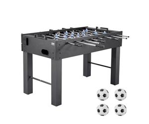 VEVOR Foosball Table, 137 cm Standard Size Table, Indoor Full Size Foosball Tables for Home, Family, and Game Room, Durable Soccer Set, Includes 4 Balls, Score Keeper, and 2 Cup Holders