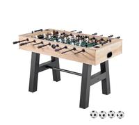 VEVOR Foosball Table, 140 cm Standard Size Table, Indoor Full Size Foosball Tables for Home, Family, and Game Room, Durable Soccer Set, Includes 4 Balls, Score Keeper, and 2 Cup Holders