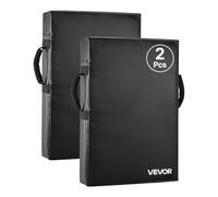 VEVOR Football Blocking Dummy, 24x16 in Blocking Pads, Kick Shield Pad with Handles, High-Density Sponge Tackle Dummies, Heavy Duty Training Equipment for Basketball Hockey Lacrosse, Black, 2PCS