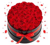 VEVOR Forever Flowers, 27 Preserved Roses in a Box, Eternal Flowers Immortal Bouquet Birthday Present for Delivery Prime Women Her Wife Mothers, Anniversary, Valentine's Day,Christmas, Red
